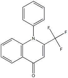 1-PHENYL-2-TRIFLUOROMETHYL-4(1H)-QUINOLONE Struktur