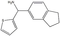 1-(2,3-DIHYDRO-1H-INDEN-5-YL)-1-THIEN-2-YLMETHANAMINE Struktur