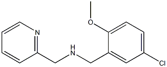 N-(5-CHLORO-2-METHOXYBENZYL)-N-(PYRIDIN-2-YLMETHYL)AMINE Struktur