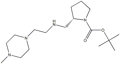 (S)-1-BOC-2-([(4-METHYL-PIPERAZIN-1-YLETHYL)-AMINO]-METHYL)-PYRROLIDINE Struktur