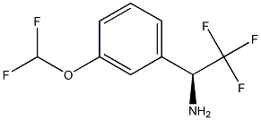 (1S)-1-[3-(DIFLUOROMETHOXY)PHENYL]-2,2,2-TRIFLUOROETHYLAMINE Struktur