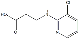 3-[(3-CHLOROPYRIDIN-2-YL)AMINO]PROPANOIC ACID Struktur