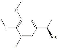 (1R)-1-(3-IODO-4,5-DIMETHOXYPHENYL)ETHYLAMINE Struktur