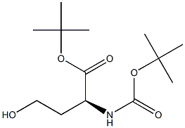 (S)-2-TERT-BUTOXYCARBONYLAMINO-4-HYDROXY-BUTYRIC ACID TERT-BUTYL ESTER Struktur