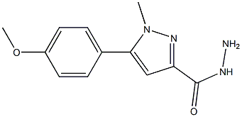 5-(4-METHOXYPHENYL)-1-METHYL-1H-PYRAZOLE-3-CARBOHYDRAZIDE Struktur