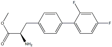 METHYL (2R)-2-AMINO-3-[4-(2,4-DIFLUOROPHENYL)PHENYL]PROPANOATE Struktur