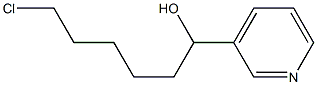 6-CHLORO-1-(3-PYRIDYL)-1-HEXANOL Struktur