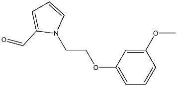 1-[2-(3-METHOXY-PHENOXY)-ETHYL]-1H-PYRROLE-2-CARBALDEHYDE Struktur