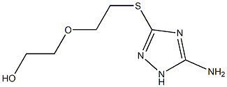 2-(2-[(5-AMINO-1H-1,2,4-TRIAZOL-3-YL)THIO]ETHOXY)ETHANOL Struktur