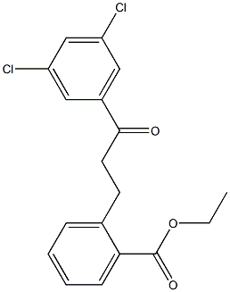 3-(2-CARBOETHOXYPHENYL)-3',5'-DICHLOROPROPIOPHENONE Struktur