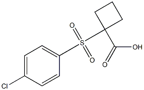 1-[(4-CHLOROPHENYL)SULFONYL]CYCLOBUTANECARBOXYLIC ACID Struktur