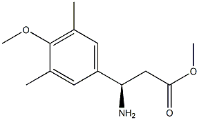 METHYL (3R)-3-AMINO-3-(4-METHOXY-3,5-DIMETHYLPHENYL)PROPANOATE Struktur