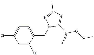 ETHYL 1-(2,4-DICHLOROBENZYL)-3-METHYL-1H-PYRAZOLE-5-CARBOXYLATE Struktur