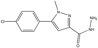 5-(4-CHLOROPHENYL)-1-METHYL-1H-PYRAZOLE-3-CARBOHYDRAZIDE Struktur