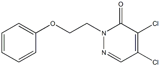 4,5-DICHLORO-2-(2-PHENOXYETHYL)PYRIDAZIN-3(2H)-ONE Struktur