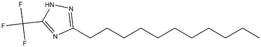 5-TRIFLUOROMETHYL-3-UNDECYL-1,2,4-TRIAZOLE Struktur