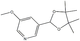 3-METHOXY-5-(4,4,5,5-TETRAMETHYL-[1,3]DIOXOLAN-2-YL)-PYRIDINE Struktur