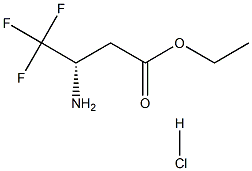 ETHYL 3-(S)-AMINO-4,4,4-TRIFLUOROBUTYRATE HYDROCHLORIDE Struktur