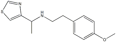 [2-(4-METHOXY-PHENYL)-ETHYL]-(1-THIAZOL-4-YL-ETHYL)-AMINE Struktur