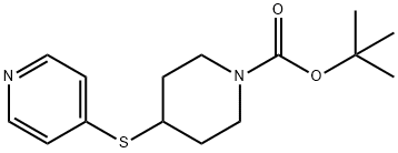 4-(PYRIDIN-4-YLSULFANYL)-PIPERIDINE-1-CARBOXYLIC ACID TERT-BUTYL ESTER Struktur