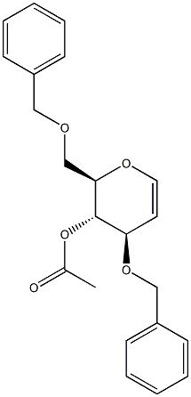 4-O-ACETYL-3,6-DI-O-BENZYLGLUCAL Struktur