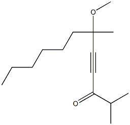 6-METHOXY-2,6-DIMETHYL-DODEC-4-YN-3-ONE Struktur