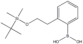 2-(2-(TERT-BUTYLDIMETHYLSILYLOXY)ETHYL)PHENYLBORONIC ACID Struktur