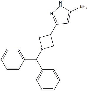 5-(1-BENZHYDRYL-AZETIDIN-3-YL)-2H-PYRAZOL-3-YLAMINE Struktur