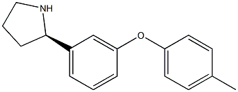 1-((2R)PYRROLIDIN-2-YL)-3-(4-METHYLPHENOXY)BENZENE Struktur