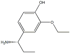 4-((1S)-1-AMINOPROPYL)-2-ETHOXYPHENOL Struktur