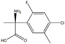 (2S)-2-AMINO-2-(4-CHLORO-2-FLUORO-5-METHYLPHENYL)PROPANOIC ACID Struktur