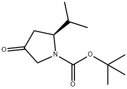 (2S)-2-ISOPROPYL-4-OXOPYRROLIDINE, N-BOC PROTECTED Struktur