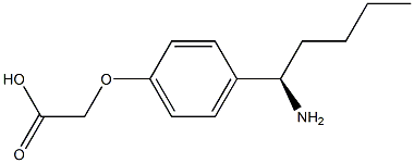 2-[4-((1R)-1-AMINOPENTYL)PHENOXY]ACETIC ACID Struktur