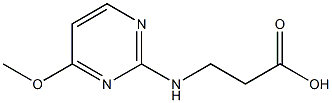 3-[(4-METHOXYPYRIMIDIN-2-YL)AMINO]PROPANOIC ACID Struktur