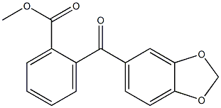 METHYL 2-[3,4-(METHYLENEDIOXY)BENZOYL]BENZOATE Struktur