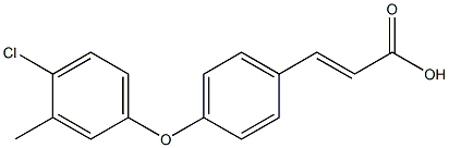 (E)-3-(4-(4-CHLORO-3-METHYLPHENOXY)PHENYL)ACRYLIC ACID Struktur