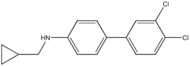 (1R)[4-(3,4-DICHLOROPHENYL)PHENYL]CYCLOPROPYLMETHYLAMINE Struktur