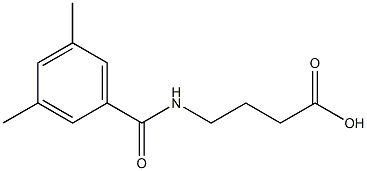 4-[(3,5-DIMETHYLBENZOYL)AMINO]BUTANOIC ACID Struktur