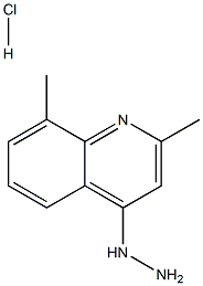 4-HYDRAZINO-2,8-DIMETHYLQUINOLINE HYDROCHLORIDE Struktur