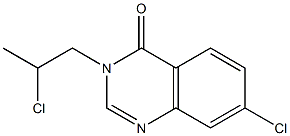 7-CHLORO-3-(2-CHLORO-PROPYL)-3H-QUINAZOLIN-4-ONE Struktur