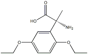 (2R)-2-AMINO-2-(2,5-DIETHOXYPHENYL)PROPANOIC ACID Struktur