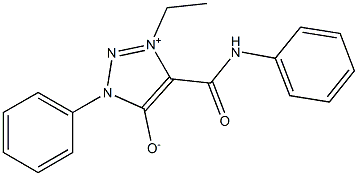 4-(ANILINOCARBONYL)-3-ETHYL-1-PHENYL-1H-1,2,3-TRIAZOL-3-IUM-5-OLATE Struktur