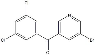 3-BROMO-5-(3,5-DICHLOROBENZOYL)PYRIDINE Struktur