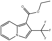 2-(TRIFLUOROMETHYL)INDOLIZINE-1-CARBOXYLIC ACID ETHYL ESTER Struktur