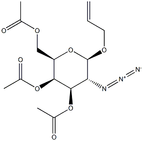 ALLYL 3,4,6-TRI-O-ACETYL-2-AZIDO-2-DEOXY-BETA-D-GALACTOPYRANOSIDE Struktur