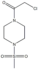 1-(CHLOROACETYL)-4-(METHYLSULFONYL)PIPERAZINE Struktur