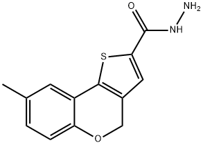 8-METHYL-4H-THIENO[3,2-C]CHROMENE-2-CARBOHYDRAZIDE Struktur