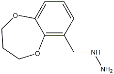 (3,4-DIHYDRO-2H-BENZO[B][1,4]DIOXEPIN-6-YLMETHYL)-HYDRAZINE Struktur