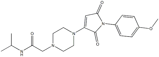 N-ISOPROPYL-2-(4-(1-(4-METHOXYPHENYL)-2,5-DIOXO-2,5-DIHYDRO-1H-PYRROL-3-YL)PIPERAZIN-1-YL)ACETAMIDE Struktur