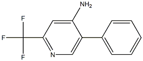 4-AMINO-5-PHENYL-2-(TRIFLUOROMETHYL)PYRIDINE Struktur